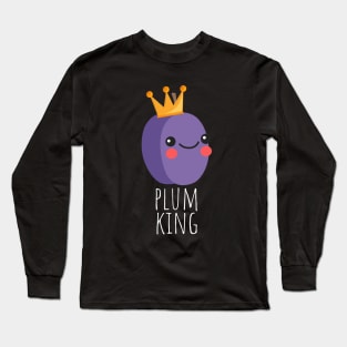 Plum King Cute Long Sleeve T-Shirt